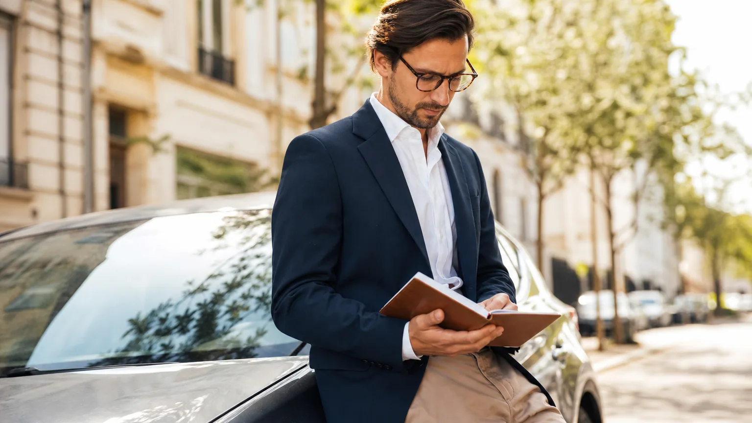 Indépendant consultant son relevé de trajets professionnels pour calculer ses frais de véhicule