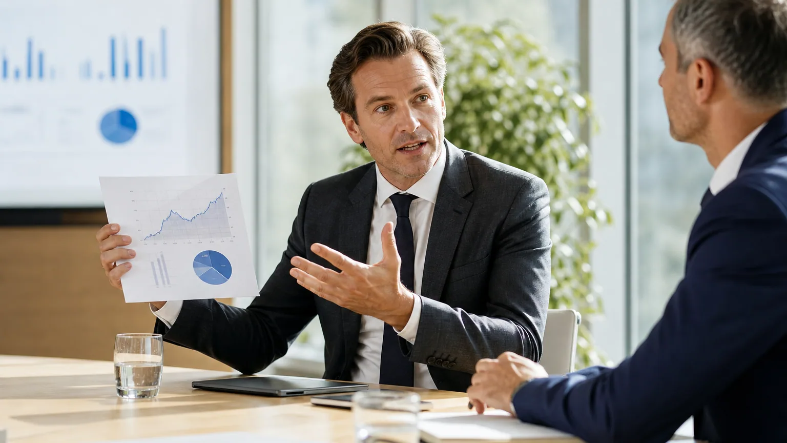 Dirigeant commandité présentant ses comptes à un investisseur commanditaire d'une société en commandite simple
